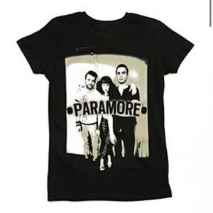 Paramore Band Tour Concert Graphic Tee Black Small